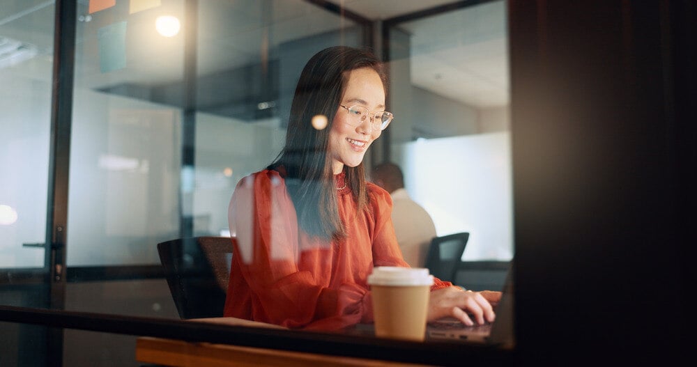 Professional experiencing accounting efficiency