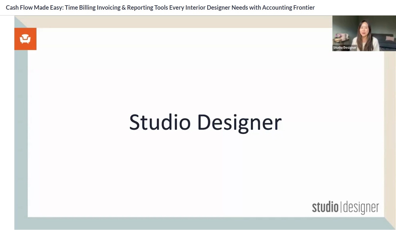Studio Designer cashflow made easy screenshot